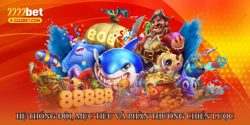 Hệ thống đội, mục tiêu và phần thưởng chiến lược